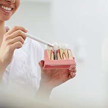 The consultation with your dentist is the first step in the four-step dental implant process